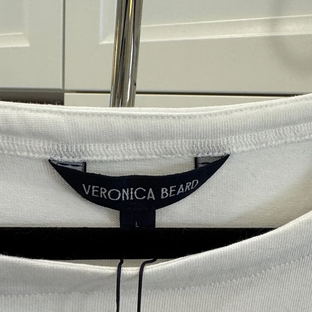 Veronica Beard White and Tan Dress - Picture 6 of 12